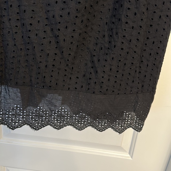 Rose Plum Black Eyelet Dress, Size Medium, New without tags - Picture 2 of 4